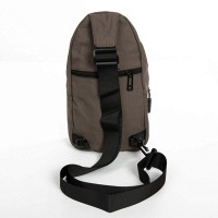 Мужская тканевая сумка-слинг Lanpad 8805 brown мал