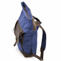 Мужской рюкзак из кожи и канваса TARWA RKc-5191-3md