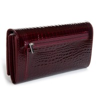 Женский кожаный лаковый кошелек SERGIO TORRETTI FEW501-2 wine red