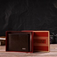 Мужской кожаный кошелек  CANPELLINI 21864