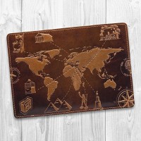 Кожаное портмоне Hi Art 7 wonders of the world PB-02-C18-1148-T002