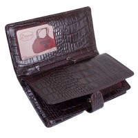 Мужской коричневый кожаный кошелек DESISAN SHI069-19