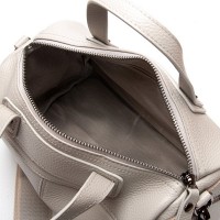 Женский молодежный кожаный клатч ALEX RAI 39049 pale grey