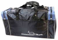 Сумка дорожная 38 л Wallaby 340-3 черная с серым