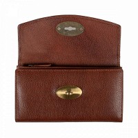 Английский женский кожаный кошелек Ashwood M05 COGNAC (Коньячный)