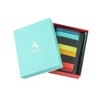 Женский кожаный кошелек Visconti str3 blk m с защитой RFID