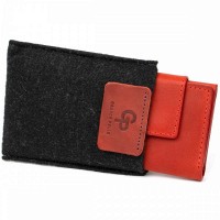 Женская визитница из натуральной кожи GRANDE PELLE 11407