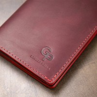 Женский кожаный кошелек GRANDE PELLE 11468 Бордовый