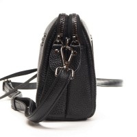 Женский молодежный кожаный клатч ALEX RAI 99084 black