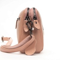 Женский молодежный кожаный клатч ALEX RAI 99084 pink