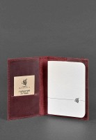 Кожаная обложка для паспорта BlankNote 1.0 бордовая Crazy Horse BN-OP-1-VIN-KR