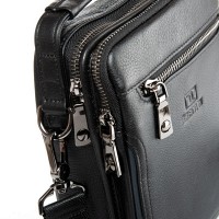 Мужская кожаная сумка через плечо BRETTON 407-120 black