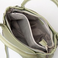Женская кожаная сумка ALEX RAI 8918-9 olive