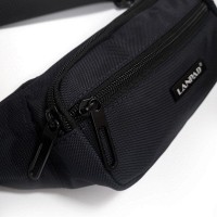 Мужская сумка на пояс Lanpad 37012 black