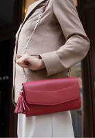Женская кожаная сумка Элис красная Краст BN-BAG-7-RED