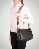 Женская кожаная сумка через плечо ALEX RAI 6001 black