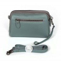 Молодежный клатч из кожи ALEX RAI 88084 blue