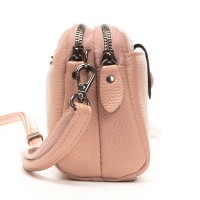 Женский молодежный кожаный клатч ALEX RAI 88085 pink