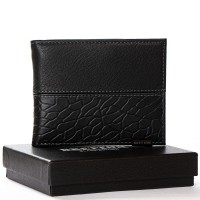 Мужской кожаный зажим для купюр BE BRETTON 208G-L1 black