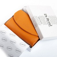 Женский кожаный кошелек Bright DR. BOND WS-239 yellow