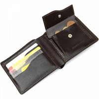 Мужской кожаный кошелек GRANDE PELLE 11463 Коричневый