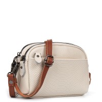 Женский молодежный кожаный клатч ALEX RAI 19204 white