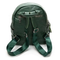 Женский кожаный рюкзак ALEX RAI 8635-9 green