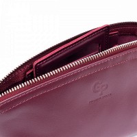 Женская кожаная косметичка Amelin GRANDE PELLE 11300 Сливовая