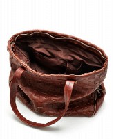 Женская плетенная коричневая сумка TRAUM из кожзама 7241-03