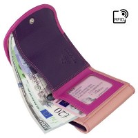 Кожаный женский кошелёк Visconti RB126 Zanzibar (Berry Multi)