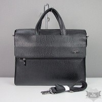 Портфель модерн из кожзама мужской черный Fashion