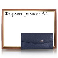 Женский кожаный синий кошелек CANPELLINI SHI2029-241