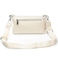 Женский молодежный кожаный клатч ALEX RAI 3092-1 l.beige