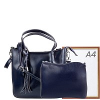 Женская кожаная сумка с косметичкой ETERNO detai2032-6