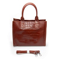 Женская кожаная сумка через плечо ALEX RAI 8804 camel