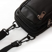 Мужская тканевая сумка через плечо Lanpad 6195 black