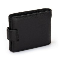 Мужской кожаный кошелек  DR. BOND MS-17CK black