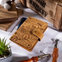 Обложка для паспорта из кожи Hi Art «Let's Go Travel» PB-02/1 Shabby Honey