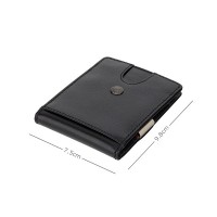 Мужской зажим для купюр из кожи Visconti VSL57 (Black Monza/ Orange)