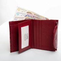Женский лаковый кожаный кошелек PE DR. BOND PEW44-1 red