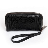 Женская кожаная косметичка Cosmetic 60095-1 black