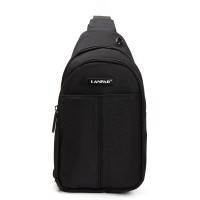Мужская тканевая сумка-слинг Lanpad 83030 black