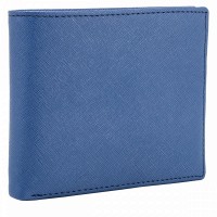 Кожаный мужской кошелек Smith and Canova 26826 Devere (Navy-Black)