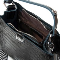 Женская кожаная сумка через плечо ALEX RAI 9701 black