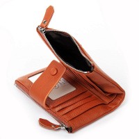 Женский кожаный кошелек Classik  DR. BOND WN-23-19 orange