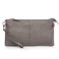 Молодежный клатч из кожи ALEX RAI 8801-2 grey