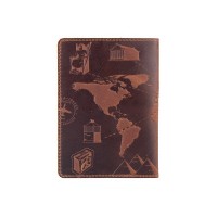 Обложка-органайзер для документов из кожи HiArt 7 Wonders of the World PC-03-S19-1235-T002