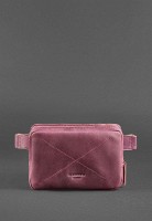 Женская кожаная поясная сумка BlankNote Dropbag Mini Crazy Horse бордовая BN-BAG-6-VIN-KR
