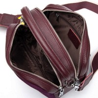 Женская замшевая сумка ALEX RAI 99126 bordo