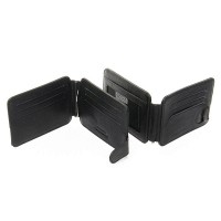 Кожаный мужской картхолдер Classic DR. BOND MZS-4 black